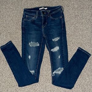 Levi super skinny jeans